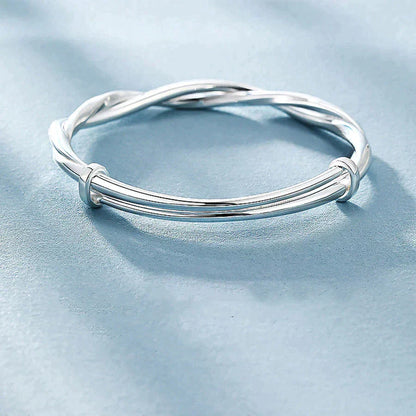 Stylish Sterling Silver Chain Bracelet