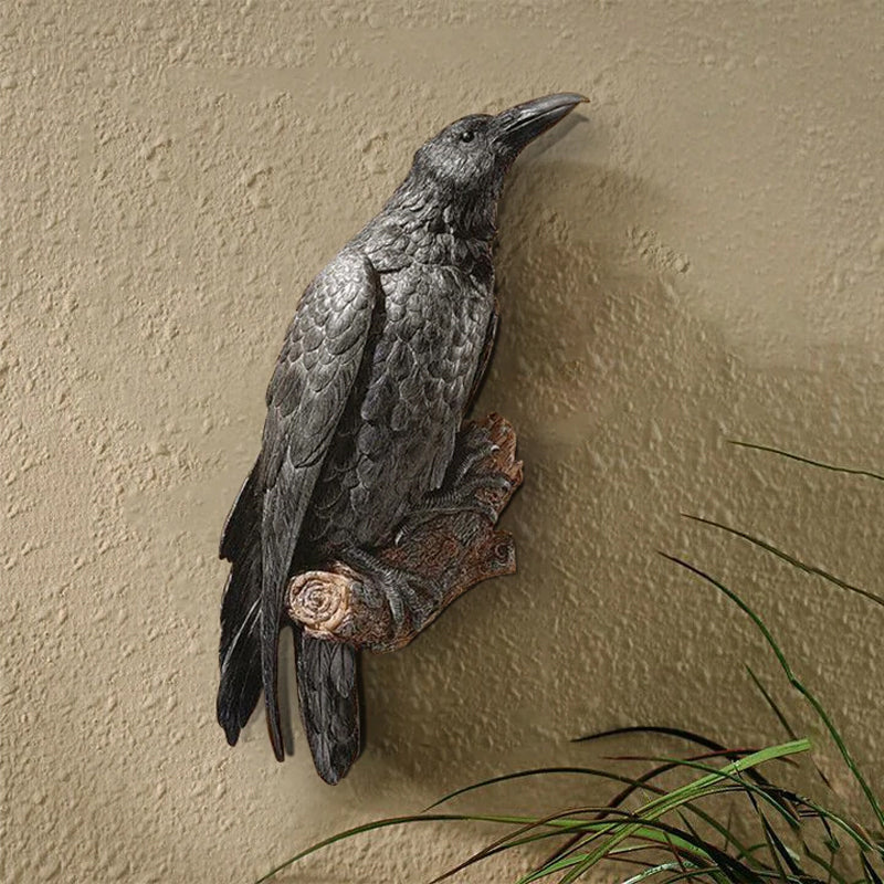 Dark Decorative Bird Figurine