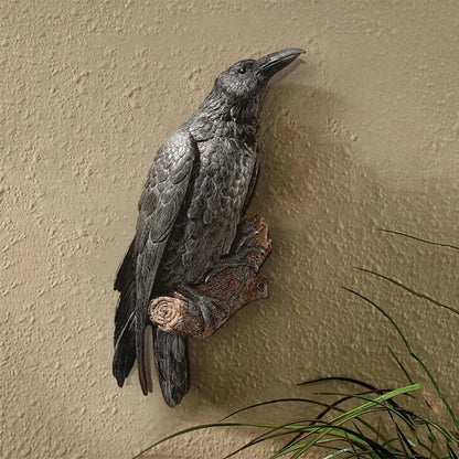 Dark Decorative Bird Figurine
