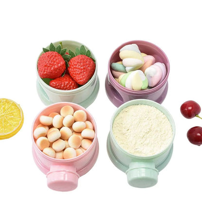 Baby Food Container - Convenient Stackable Powder Storage