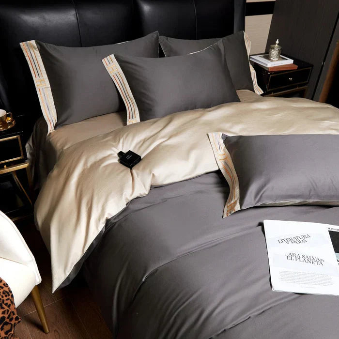 Soft Embroidered Cotton Bedding Set