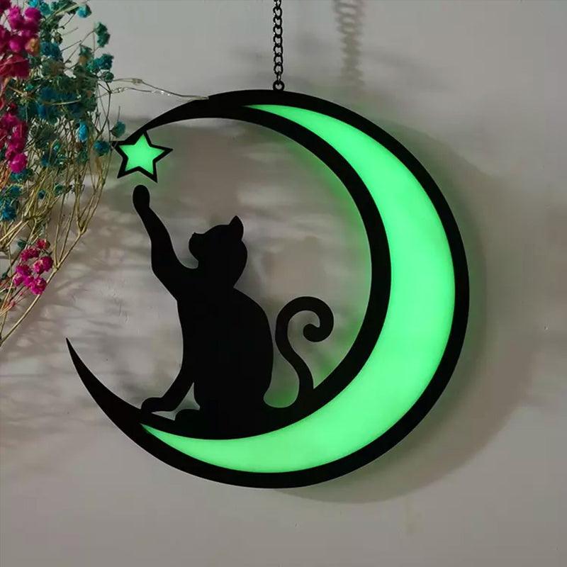 Cute Cat Acrylic Pendant Necklace