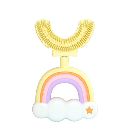 Soft Kids Toothbrush Colorful Rainbow Design