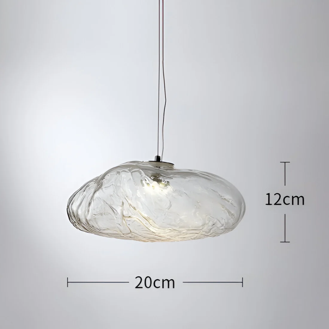 White Fluffy Hanging Cloud Lamp