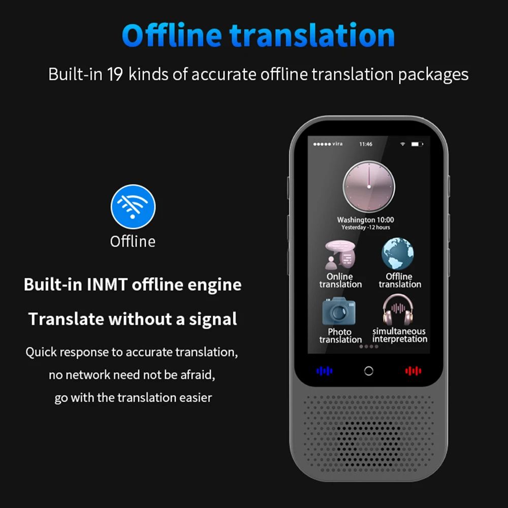 Portable Instant Voice Translator Device - 138 Languages Supported