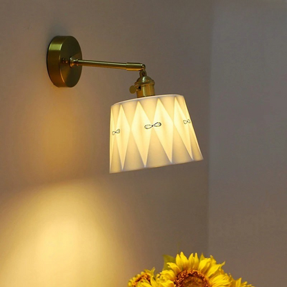 Vintage Style Japanese Wall Light with Switch