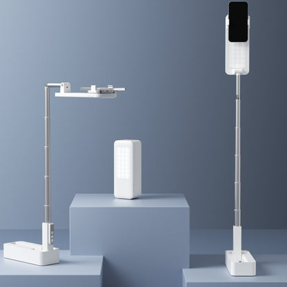 Portable 3ft Smartphone Stand with 360° Rotation and LED Light