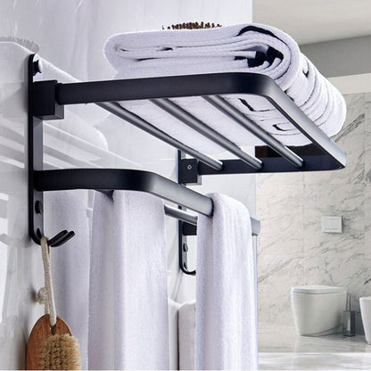 Space Saving Foldable Bathroom Towel Holder