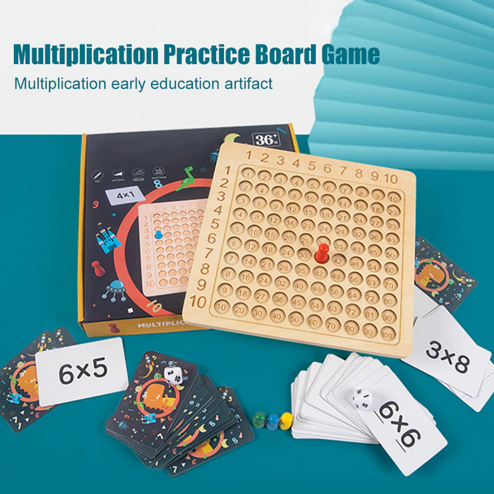 Learning Wooden Math Multiplication Board - Befez