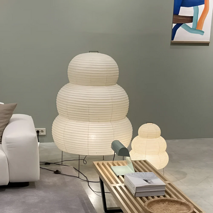 Traditional Asian Paper Floor Light