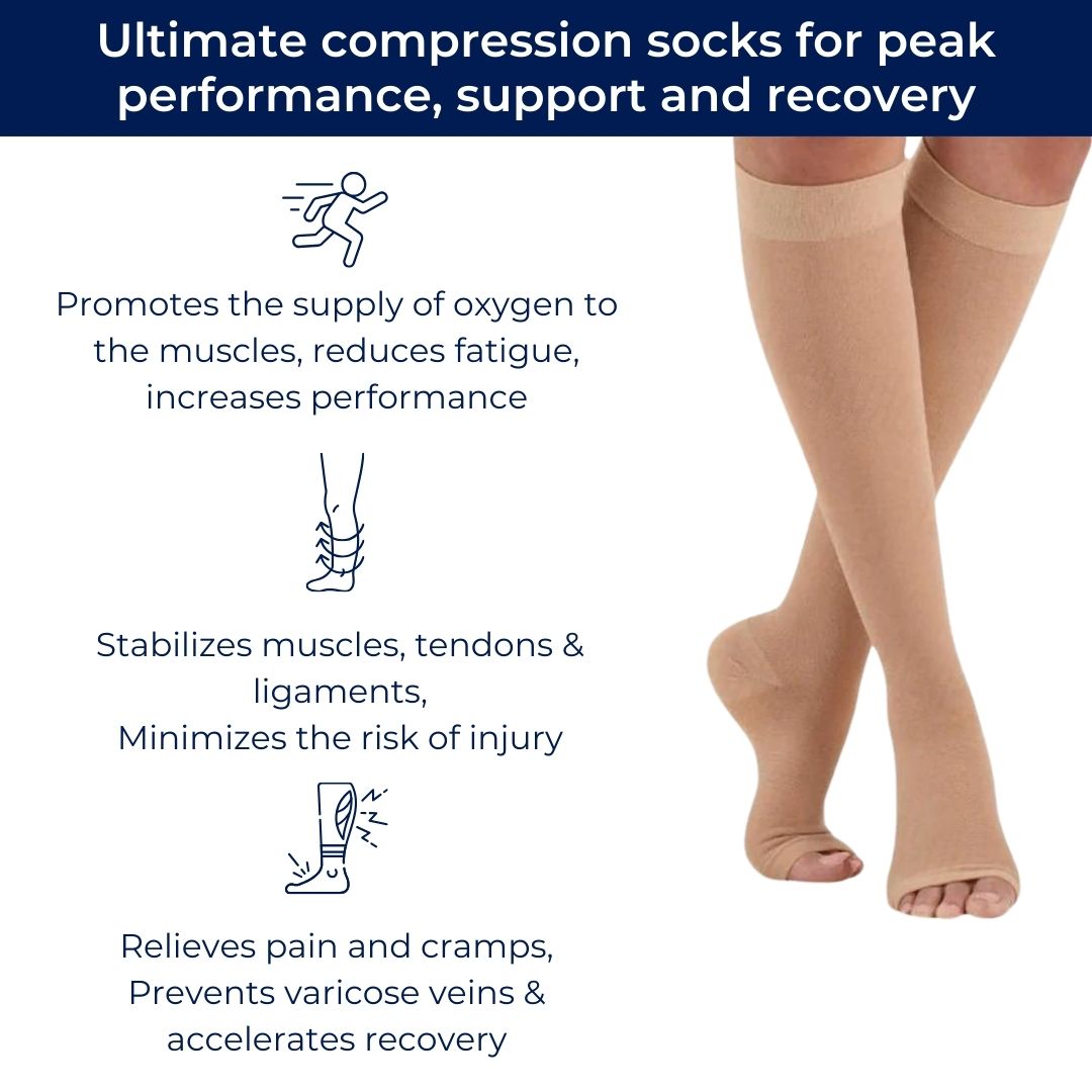 Supportive Medical Compression Socks for Pain Relief - Befez