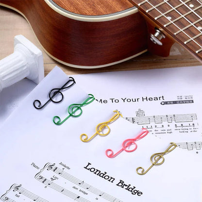 Colorful Metal Paper Clip Music Notes