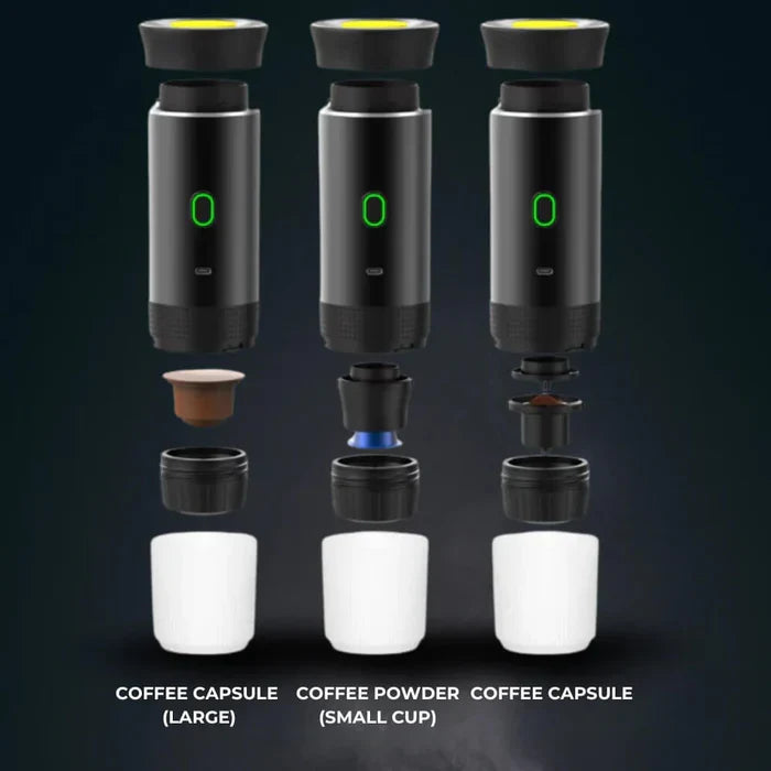 Compact Travel Coffee Machine 3-in-1