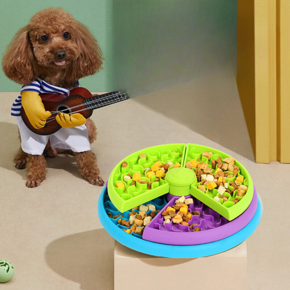 Interactive Adjustable Pet Food Bowl