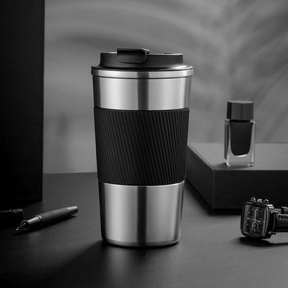 Premium Steel Travel Mug with Leak Proof Lid