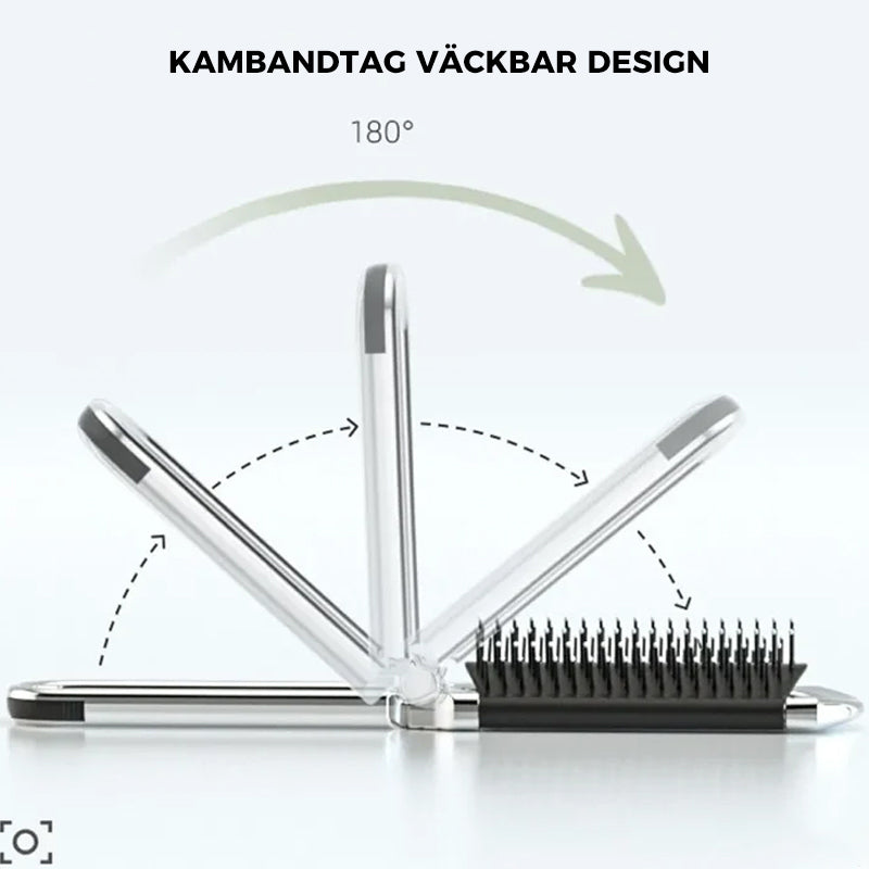 Portable Travel Mirror Brush Set