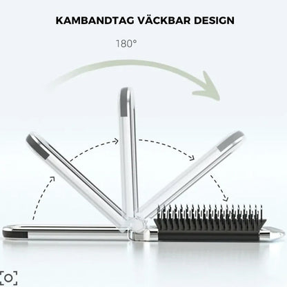 Portable Travel Mirror Brush Set
