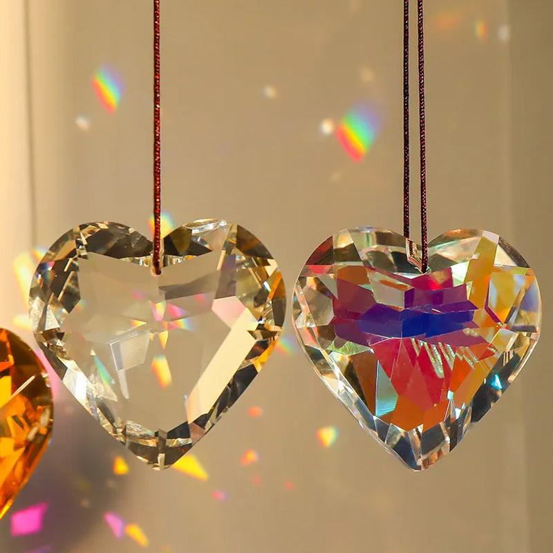 Beautiful Heart Shaped Glass Decor
