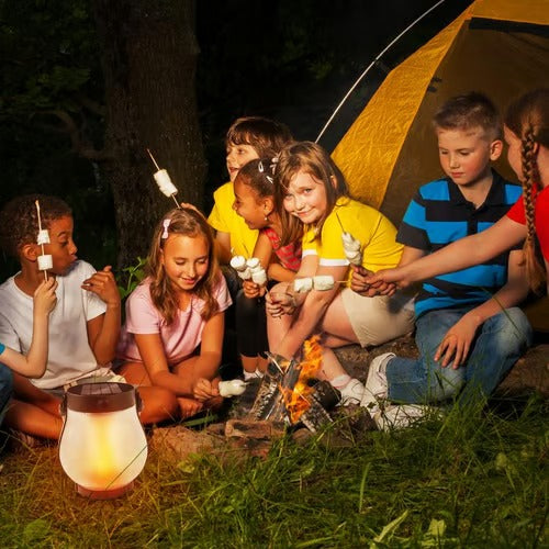 Warm Ambient Flame Table Lamp