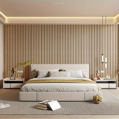 Decorative Wooden Wall Stickers with 3D Texture - Befez