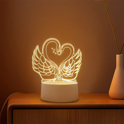 Colorful USB 3D Desk Lamp