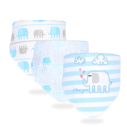 Adorable Baby Bib Set - Gentle Cotton Triangle Scarves