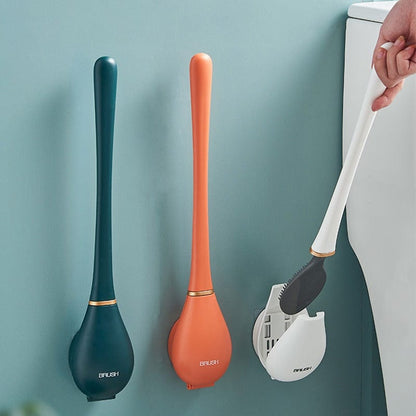 Soft Silicone Toilet Brush Compact Design - Befez