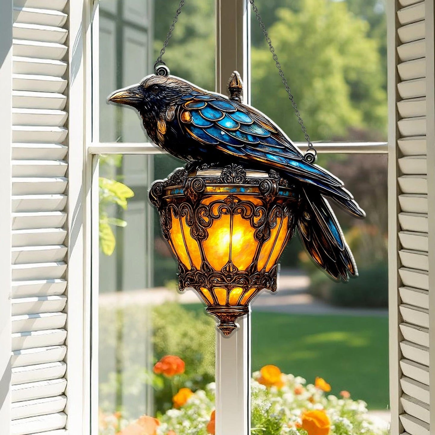 Mystic Dark Flame Table Lamp