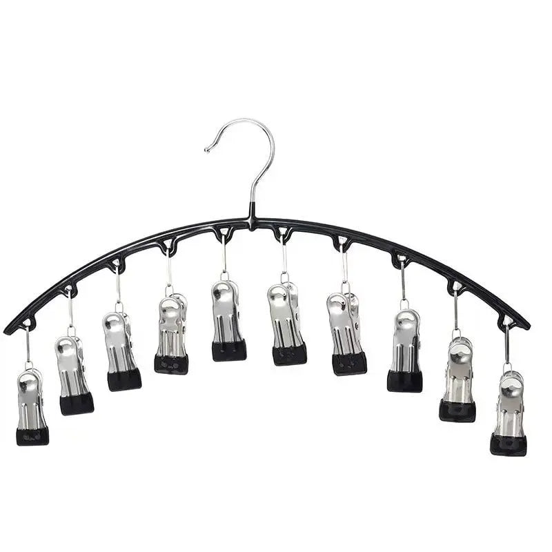 Compact Folding Leggings Hanger with 20 Clips