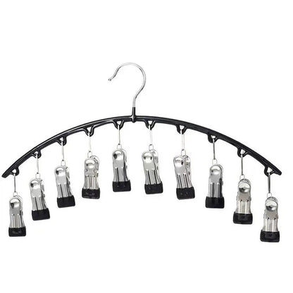 Compact Folding Leggings Hanger with 20 Clips