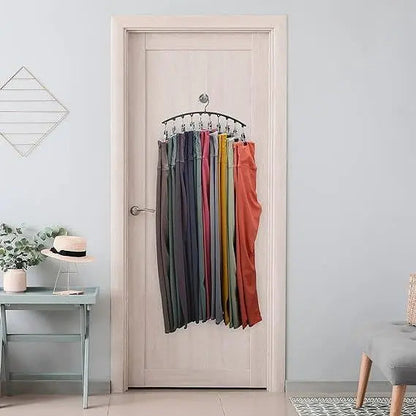 Compact Folding Leggings Hanger with 20 Clips