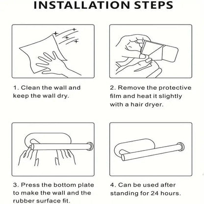 Easy Install Wall Paper Roll Holder 2 Pack