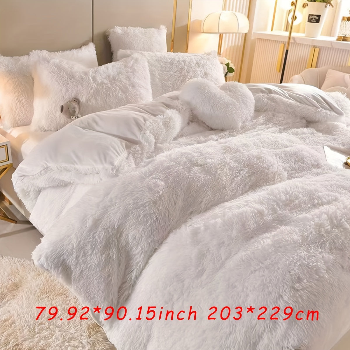 Soft Plush Duvet Cover Set for Cozy Bedding