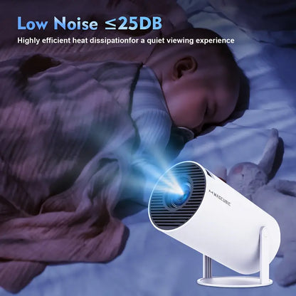 Compact 4K Portable Android Projector with WiFi