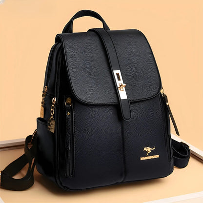 Premium Leather Ladies Backpack Purse