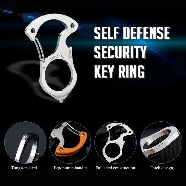 Tough Outdoor Multi-Tool Keychain Ring
