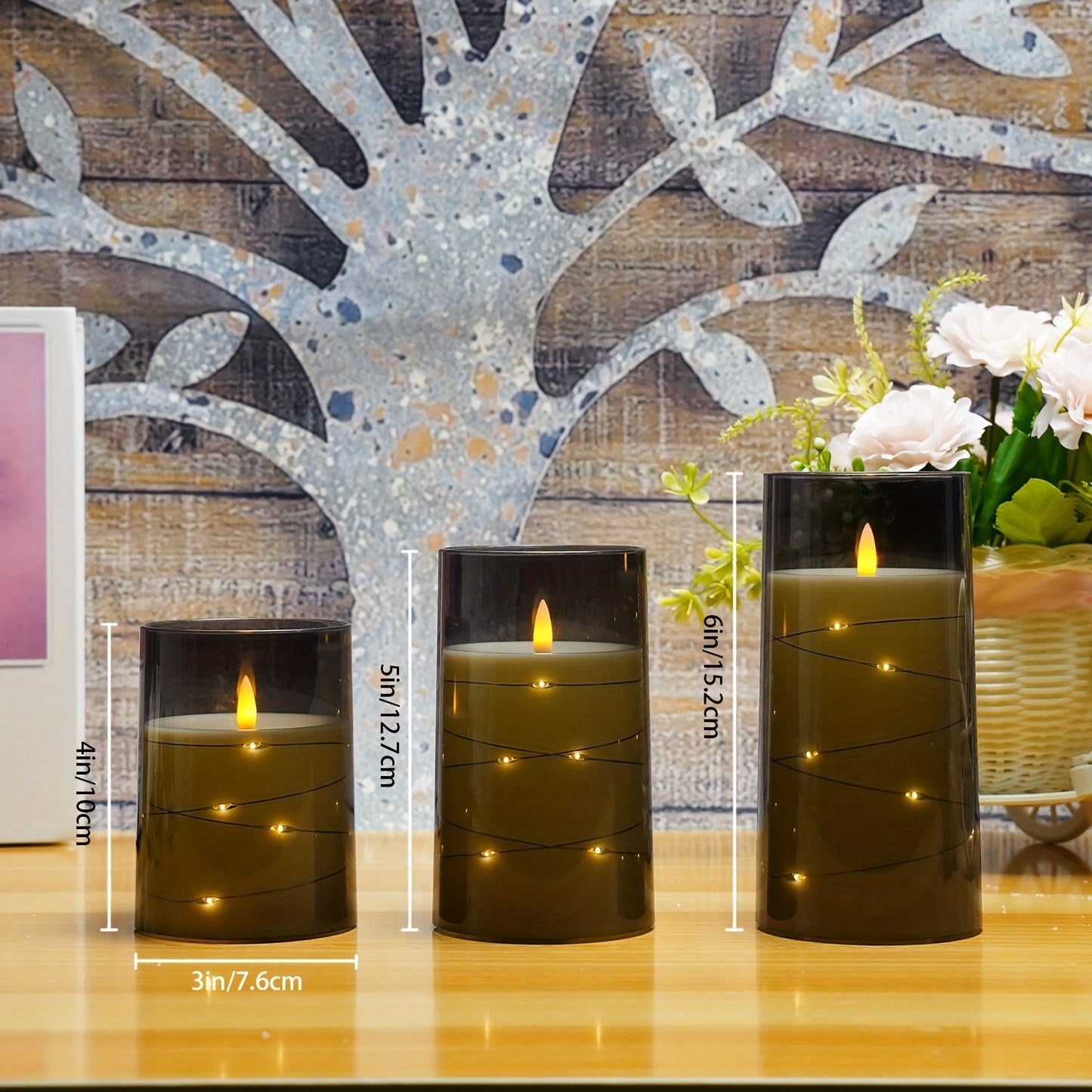 Warm Ambient LED Candle Set