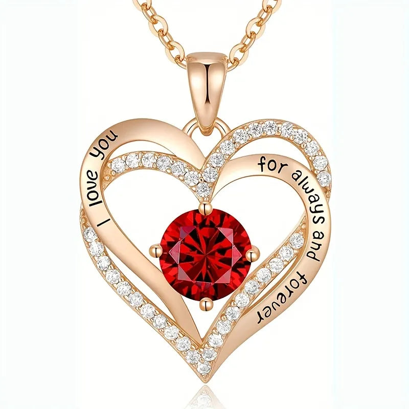 Beautiful Rose Pendant Necklace Gift Set