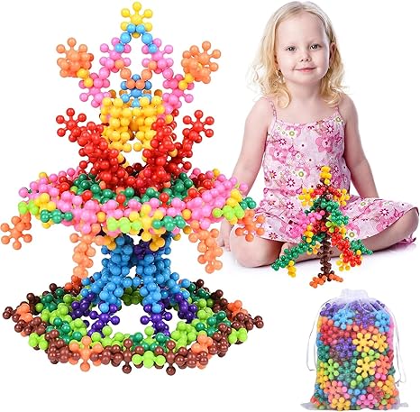 Colorful Kids Educational Snowflake Blocks