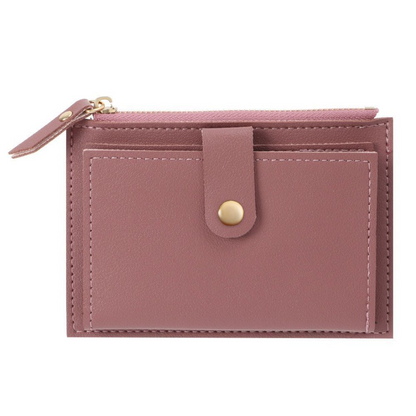 Slim Ladies Leather Card Wallet