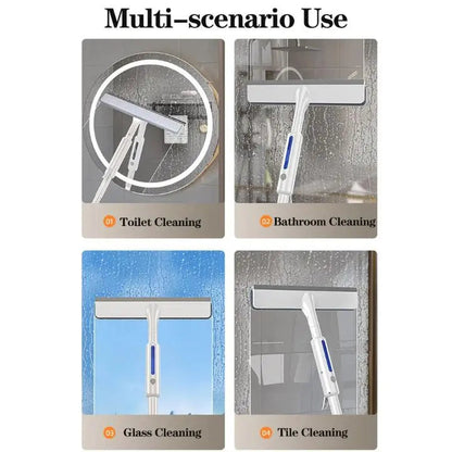 Practical Window Cleaning Kit with Spray & Microfiber Cloths