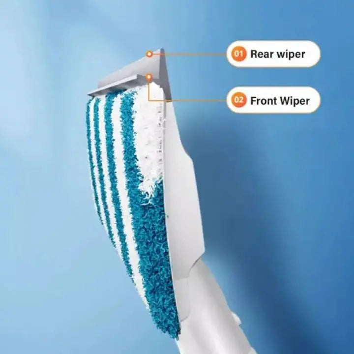Practical Window Cleaning Kit with Spray & Microfiber Cloths