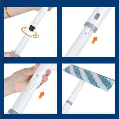 Practical Window Cleaning Kit with Spray & Microfiber Cloths