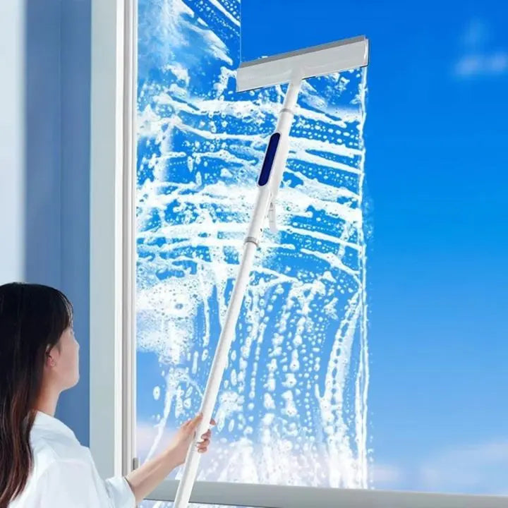 Practical Window Cleaning Kit with Spray & Microfiber Cloths