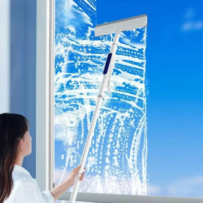 Practical Window Cleaning Kit with Spray & Microfiber Cloths