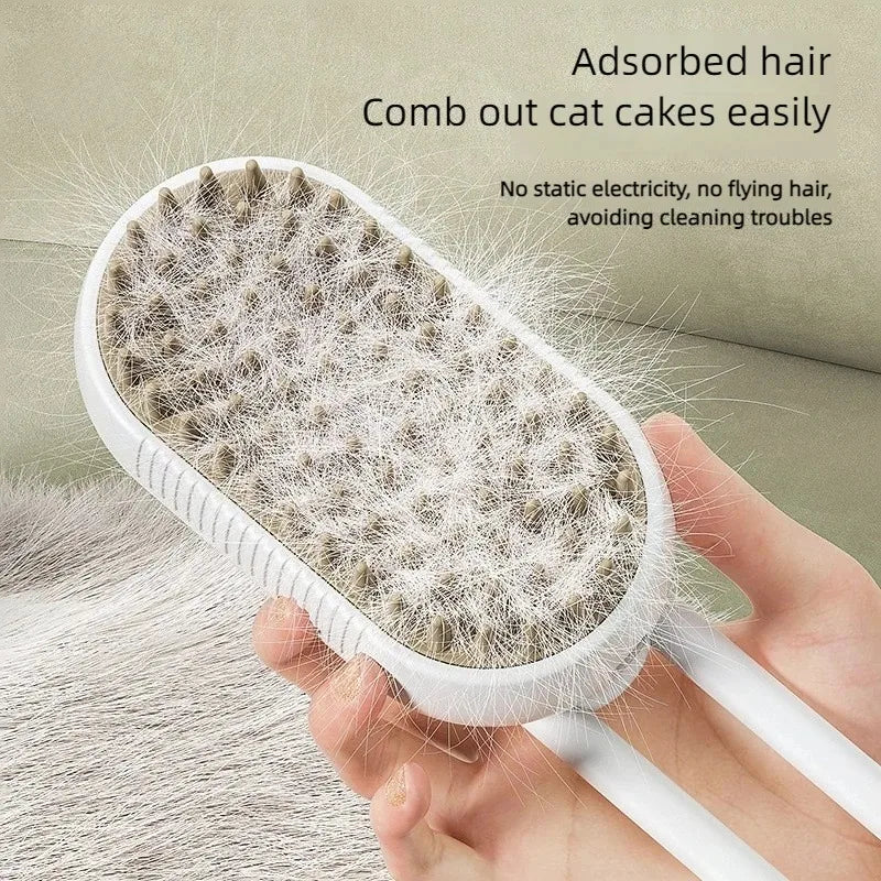 Multi Purpose Pet Grooming Steam Brush