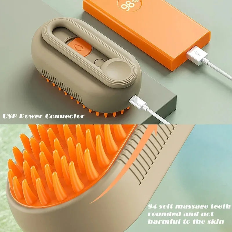 Multi Purpose Pet Grooming Steam Brush