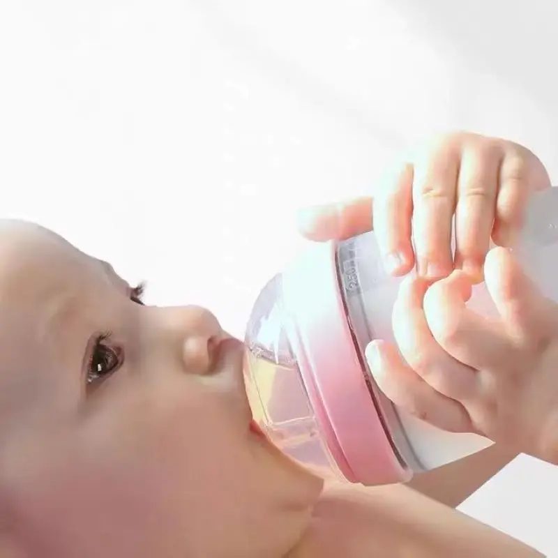 Soft Silicone Baby Bottle for Newborns