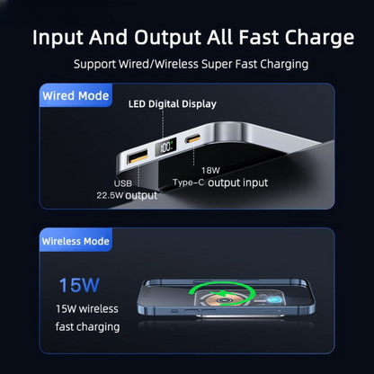 Clear Slim Portable Wireless Phone Charger