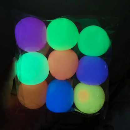 Colorful Sticky Decompression Balls (4 Pack)